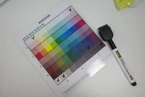 상담에 쓰는 색천과 색상표
