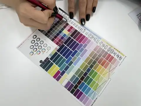 상담에 쓰는 색천과 색상표