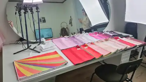 상담에 쓰는 색천과 색상표